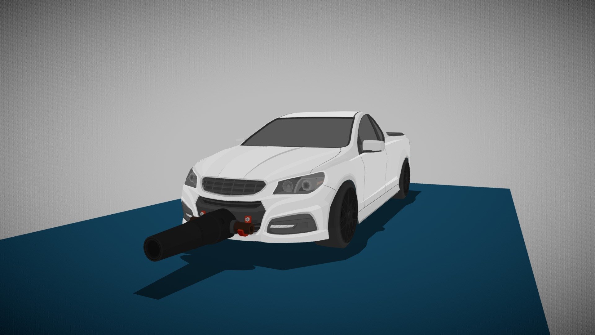 Hi all!
This was my last order for a special customer. He needed a car for the game he is developing. He requested me to create a car inspired to an Holden Ute with a cannon mounted on its front.
Enjoy! - Holden Ute (low poly) - 3D model by IvOfficial 3d model