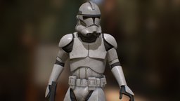 **OLD** Phase II Clone Trooper + DC-15s (Rigged)