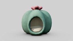 cactus pet bed green, plant, cushion, cat, cute, bed, dog, bedroom, cactus, pet, animals, sleep, pillow, prop, seat, feline, furniture, vr, fur, nature, pets, pillows, plush, minimalist, furry, petshop, acessories, game, lowpoly, home, animal, stylized, interior, black, house-cat, house-dog, pet-bed, bedseat, sleeping-cat, "sleeping-dog", "masttress"