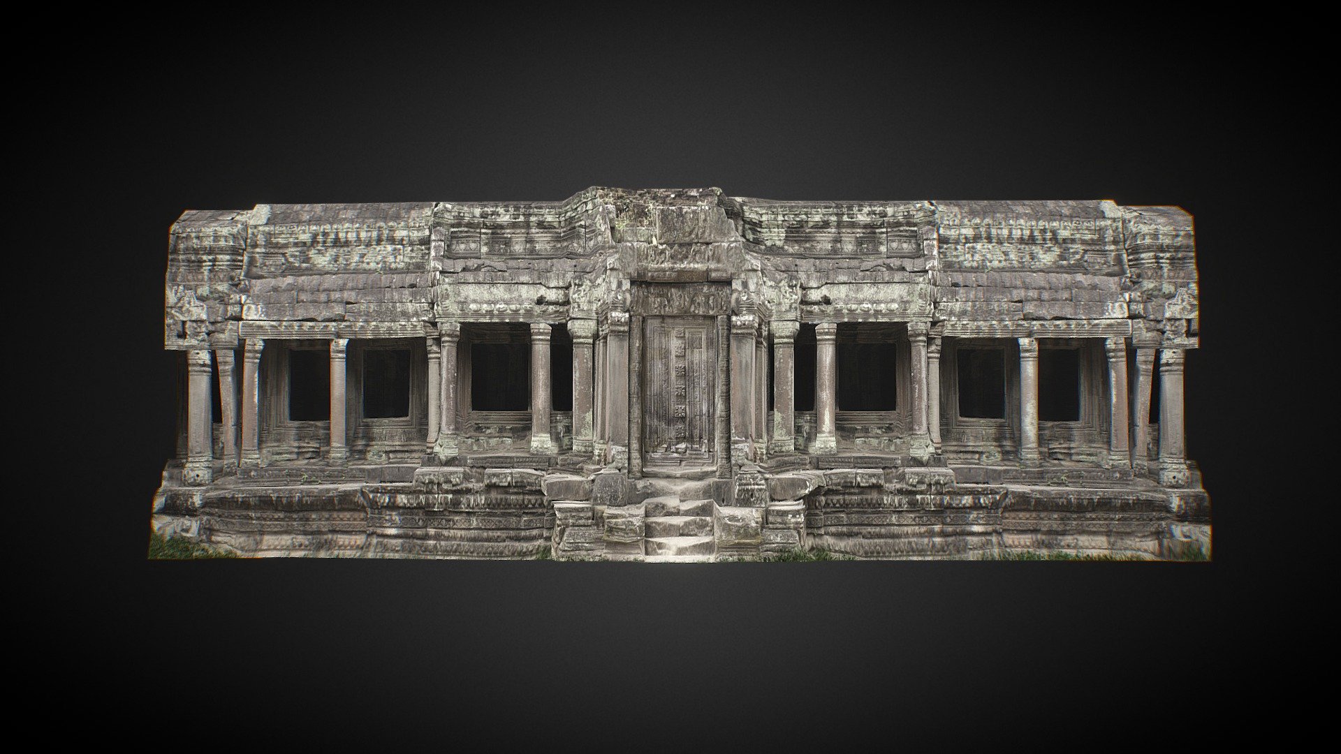 Ruin Temple - 3D model by polyboxinteractive 3d model