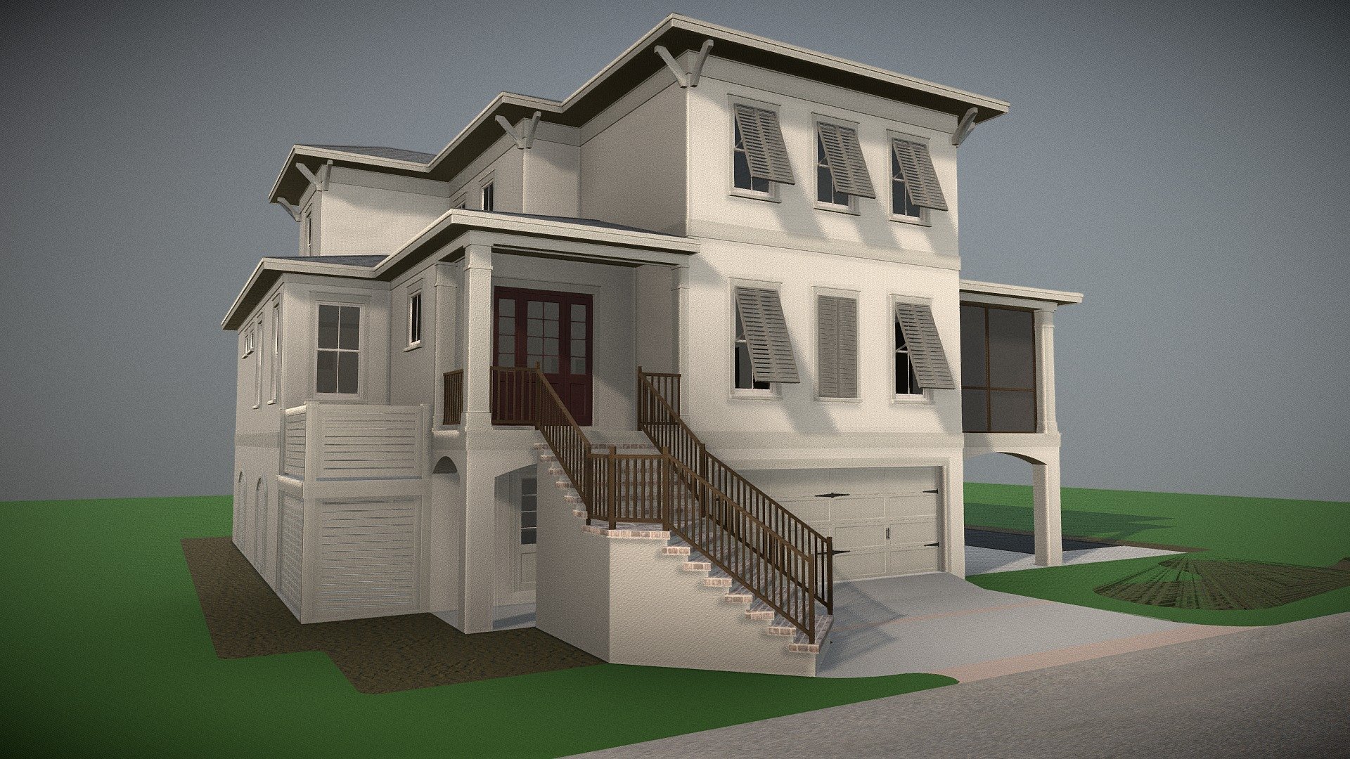 house - Arena - 3D model by Village (@JoshuaHale) 3d model