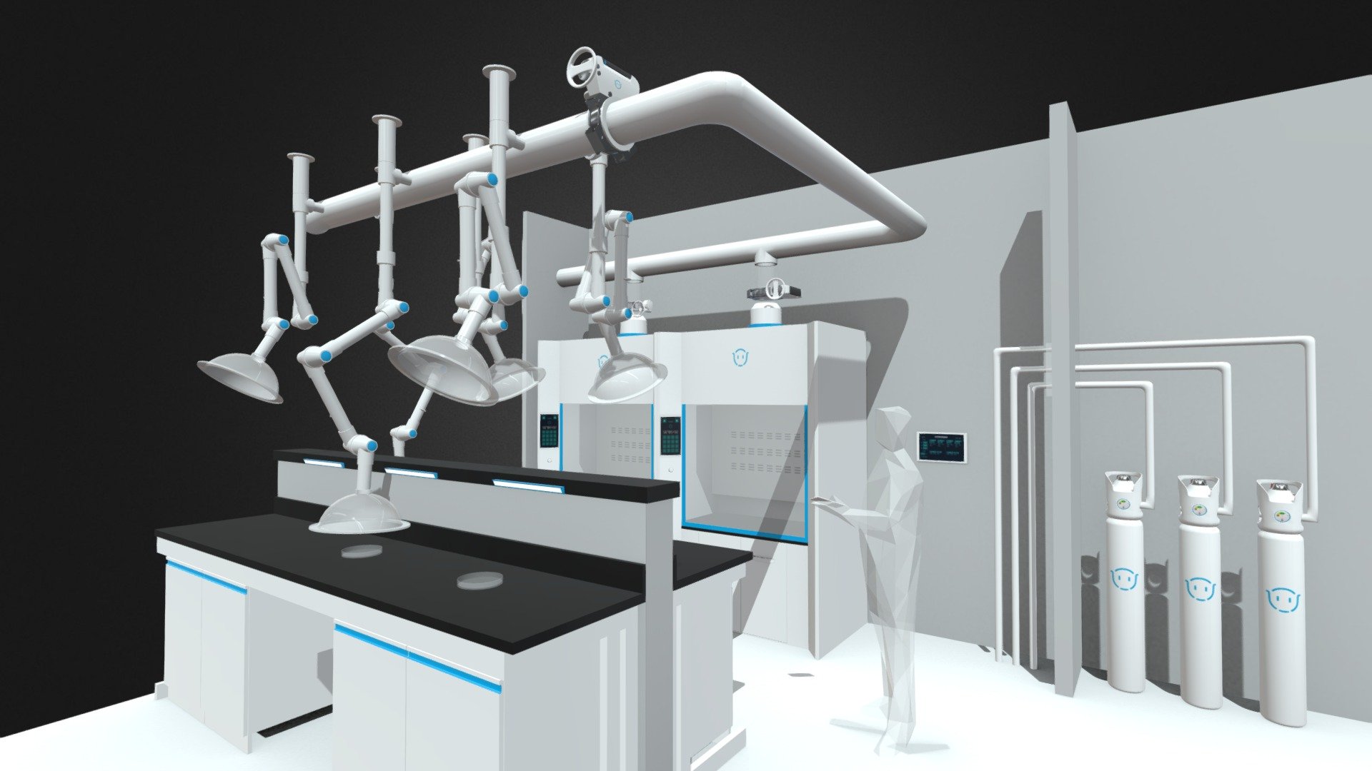 Laboratory combination - Lab - Download Free 3D model by NightCandle (@NightCandle_) 3d model