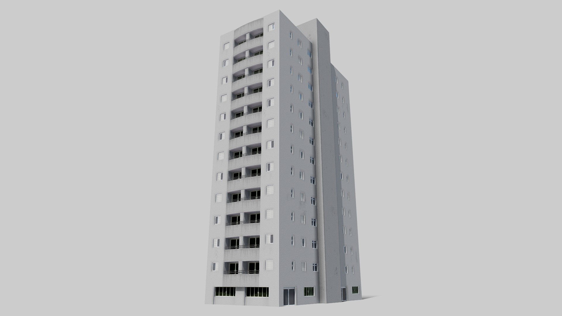 Generic apartment based on brazilian highrises, fits well with any type of city. It was created in an optimized way to be used in game engines, such as Unity, Godot, Unreal Engine etc. With a low poly model, and textures with small sizes, this asset could be useful for large scale renderings, or games with big city environments, specially mobile games. LOD asset (Level Of Detail) included.

Texture Maps:




Albedo

Specular

Glossiness

Normal

Opacity

Emission
 - Generic Apartment - Buy Royalty Free 3D model by Vinicius Mendonça (@viniciustk) 3d model