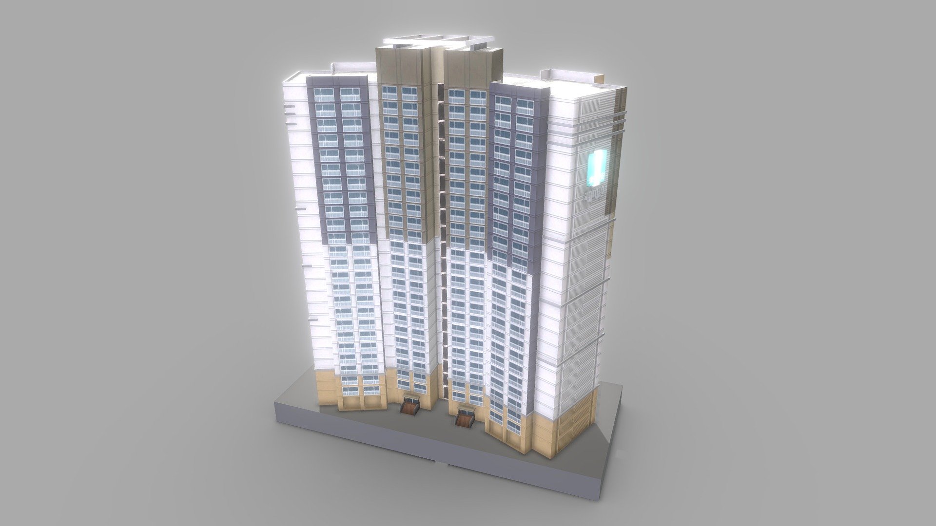 ELVIS Raemian Apartment 1 - Buy Royalty Free 3D model by Elvis0529 (@junha0529) 3d model