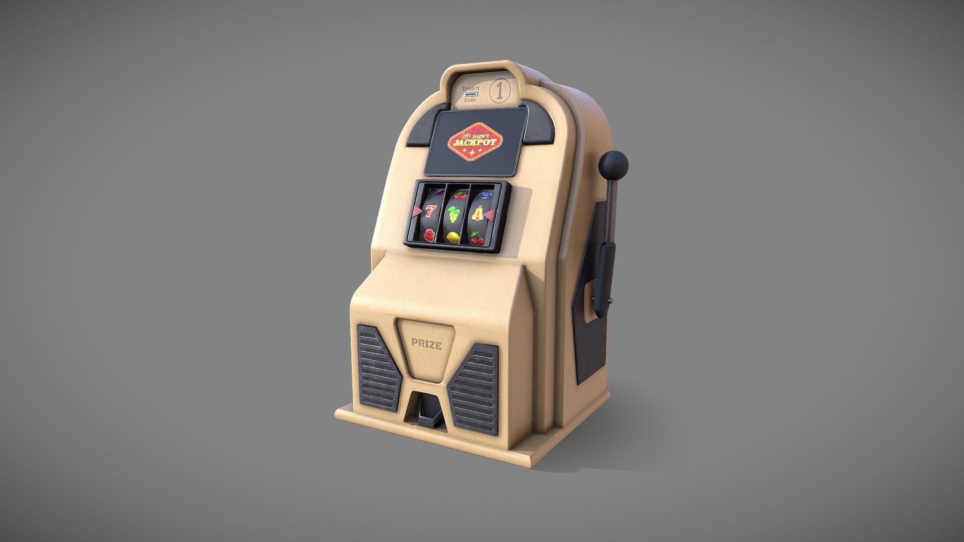 An exclusive Slot Machine - Slot Machine - Buy Royalty Free 3D model by AsafAriel 3d model