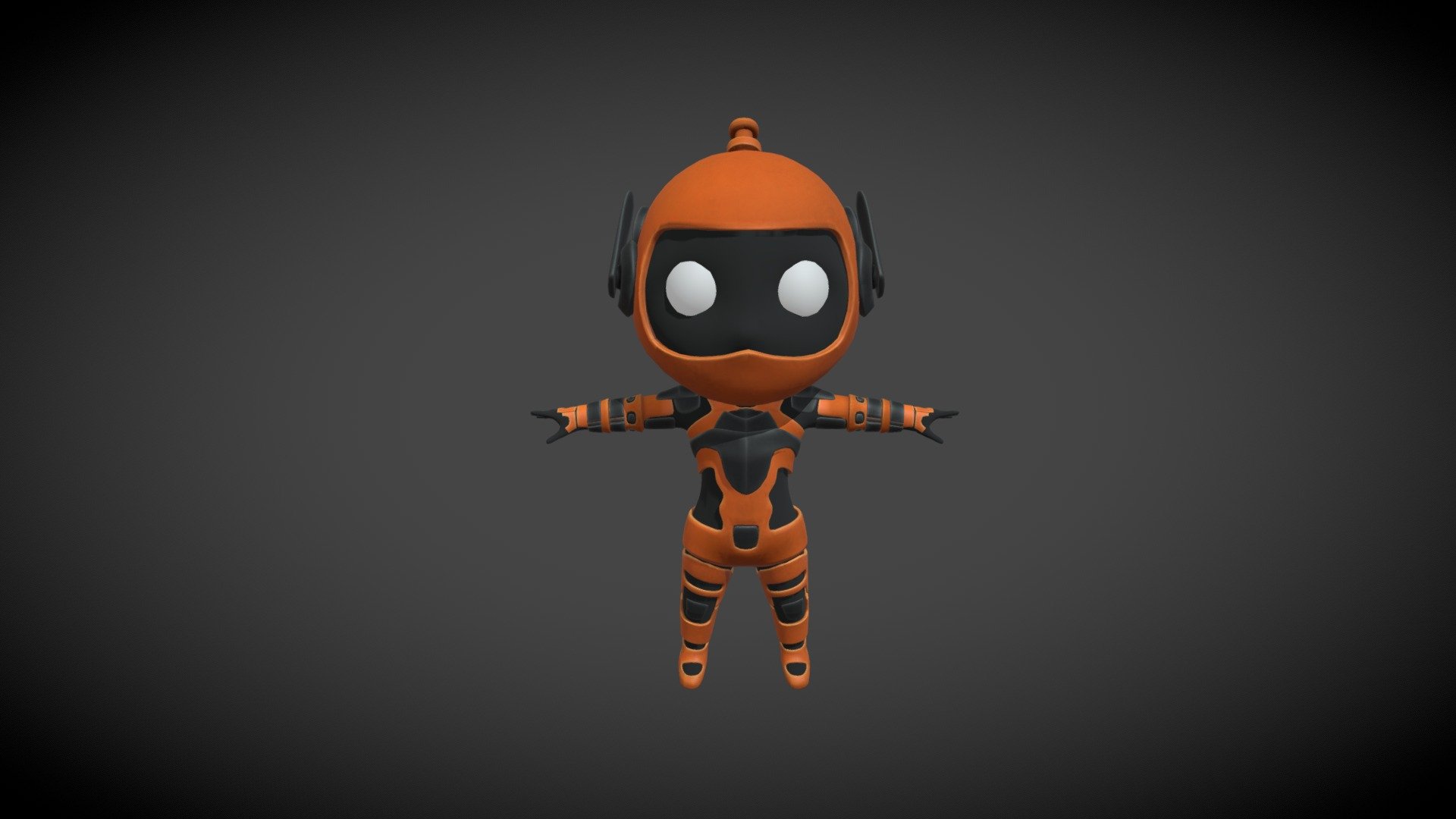 Character inspired by bomberman and megaman, created for advanced modeling at Univali College 3d model