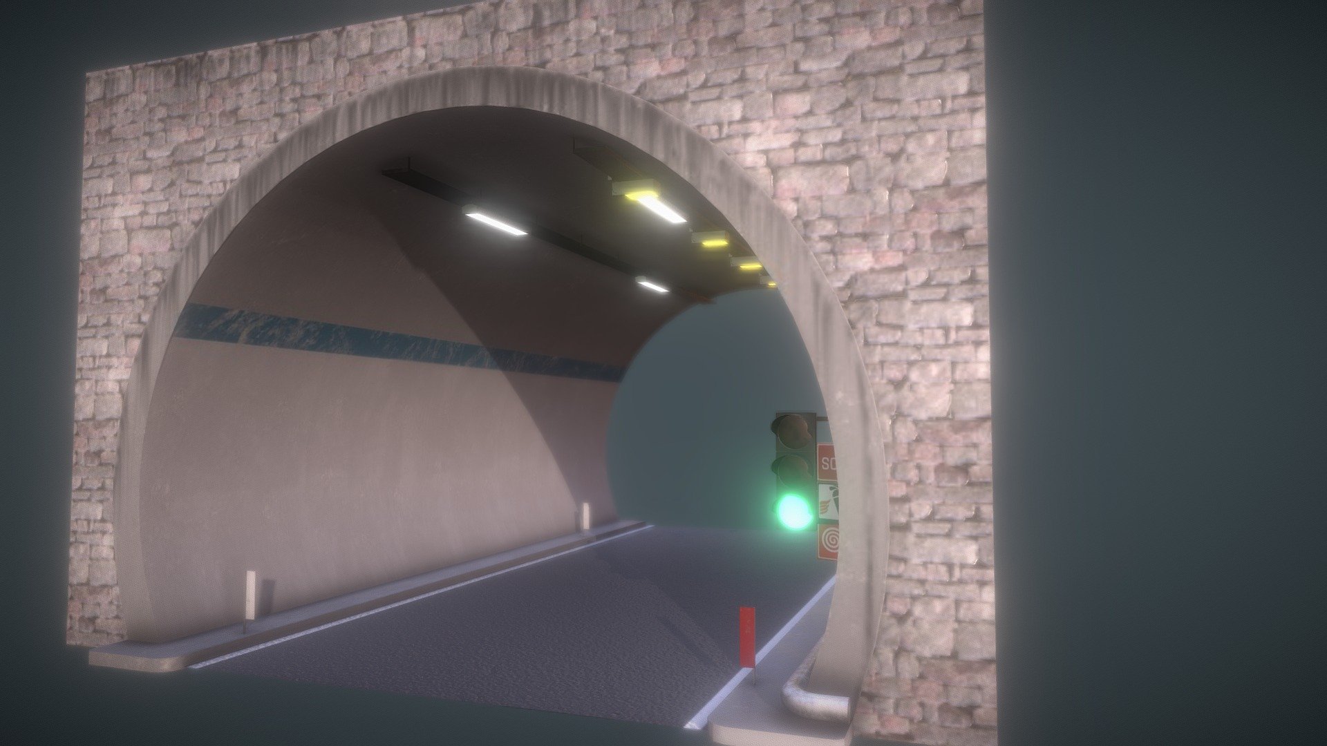 Strada Tunnel - 3D model by Wikiquik (@UnitSoft) 3d model
