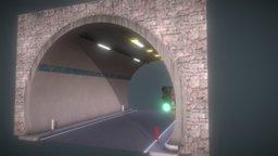 Strada Tunnel road, italy, tunnels, substance, painter, 3dsmax