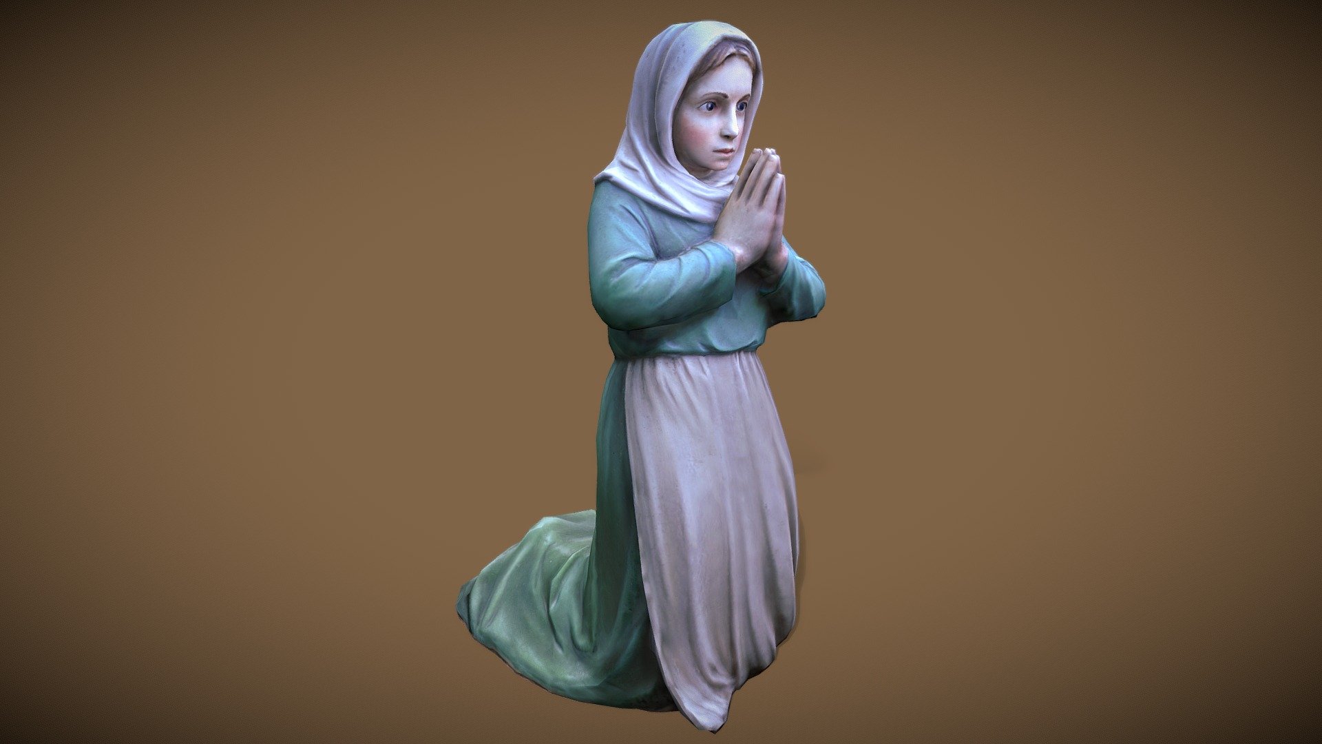 Sculpted, Retopologized, Painted, Rigged, Animated

A simple idea to animate a religious statue. Her hands are a tiny bit larger than planned :D - Praying Girl Statuette - Buy Royalty Free 3D model by PROKOP (@davidgulla) 3d model