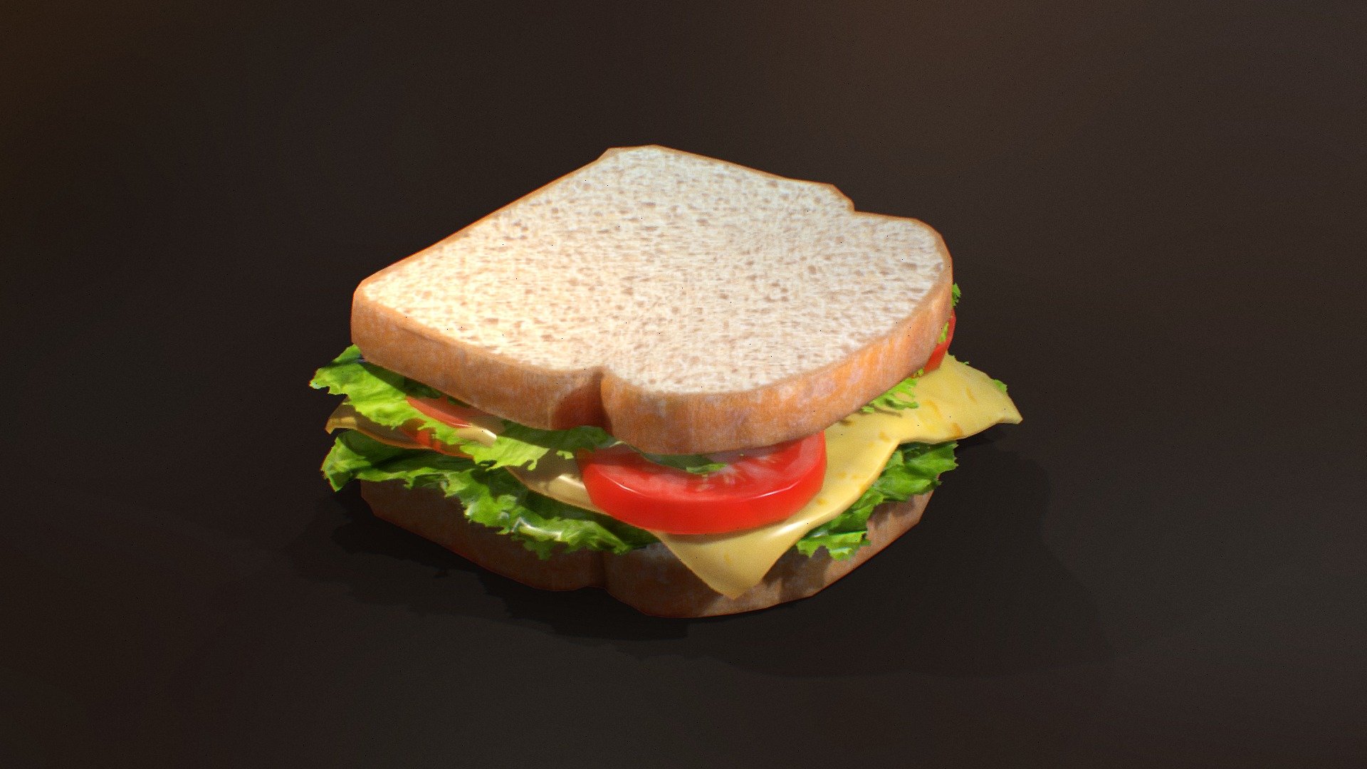 It is a 3d model of sandwich for using as fastfood item. It is can be used as a delicacy in games and many other render scenes.
This model is created in 3ds Max and textured in Substance Painter.
This model is made in real proportions.
High quality of textures are available to download.
Maps include - Base Color, Normal, Metallic, AO and Roughness Textures 3d model
