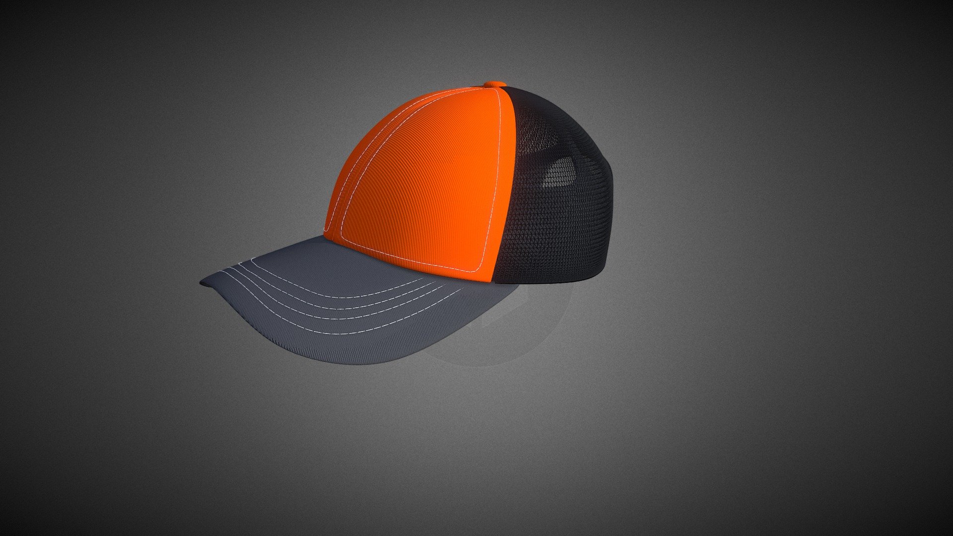 3d model of a cap I made using blender. 

Check out the rendered version on Youtube :) 
https://www.youtube.com/watch?v=AIZMlAl911s - Mesh Back Hat - 3D model by yousufmohd 3d model