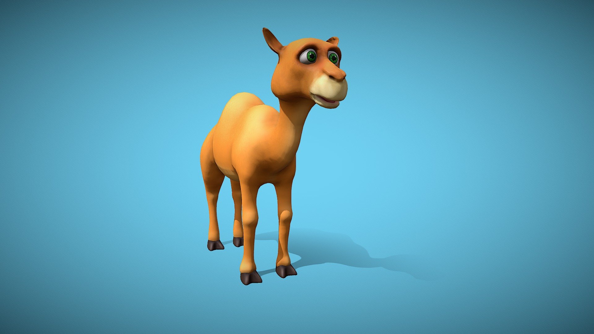 cartoon camel - Buy Royalty Free 3D model by 3DAnvil 3d model