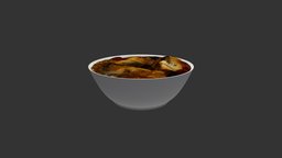 Miso Soup With Acorn soup, photogrammetry