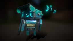 Selecta Jukebot music, coin, bot, robotic, droid, record, vinyl, jukebox, selector, song, record-player, droid-robot, robot