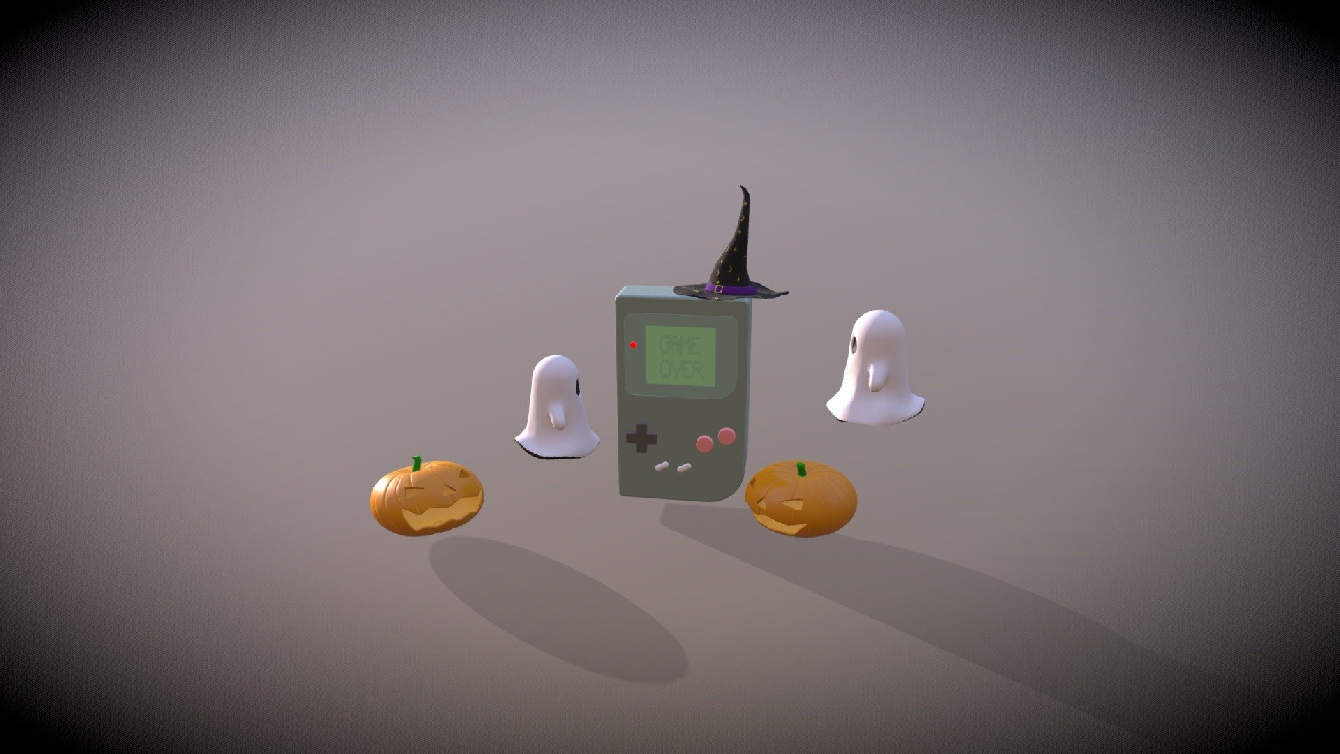 This project was carried out at a Kinoene Arts Workshop - Halloween Gameboy - 3D model by gabrielvitebo 3d model