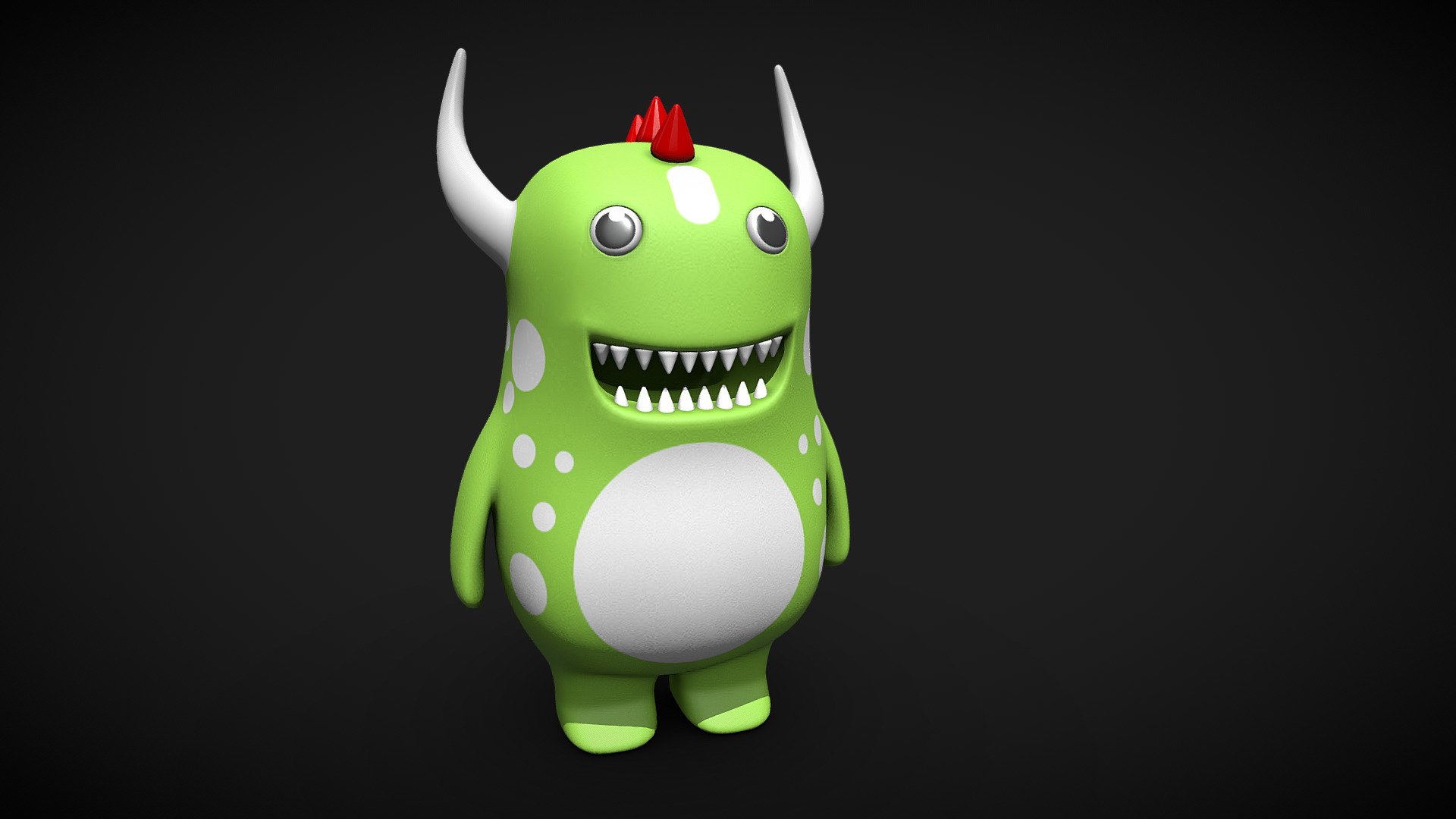 This high-quality 3D model represents a whimsical and friendly cartoon dragon character. The model accurately captures the playful essence of the character while showcasing intricate details and vibrant colors.

The cartoon dragon features a charming design with exaggerated features, including a cute face, expressive eyes, and a toothy grin. The model portrays the dragon's scaly texture, which adds to its fantastical appearance..

The model is optimized for visualization purposes, with clean geometry, proper materials, and vibrant texturing.

Whether you need it for storytelling, animations, or any other creative project, this 3D model of a cartoon dragon character will help you bring an enchanting and whimsical touch to your virtual environment.

Note: Please remember to respect intellectual property rights and ensure you have the necessary permissions to use and distribute any 3D models or designs based on copyrighted characters or concepts 3d model