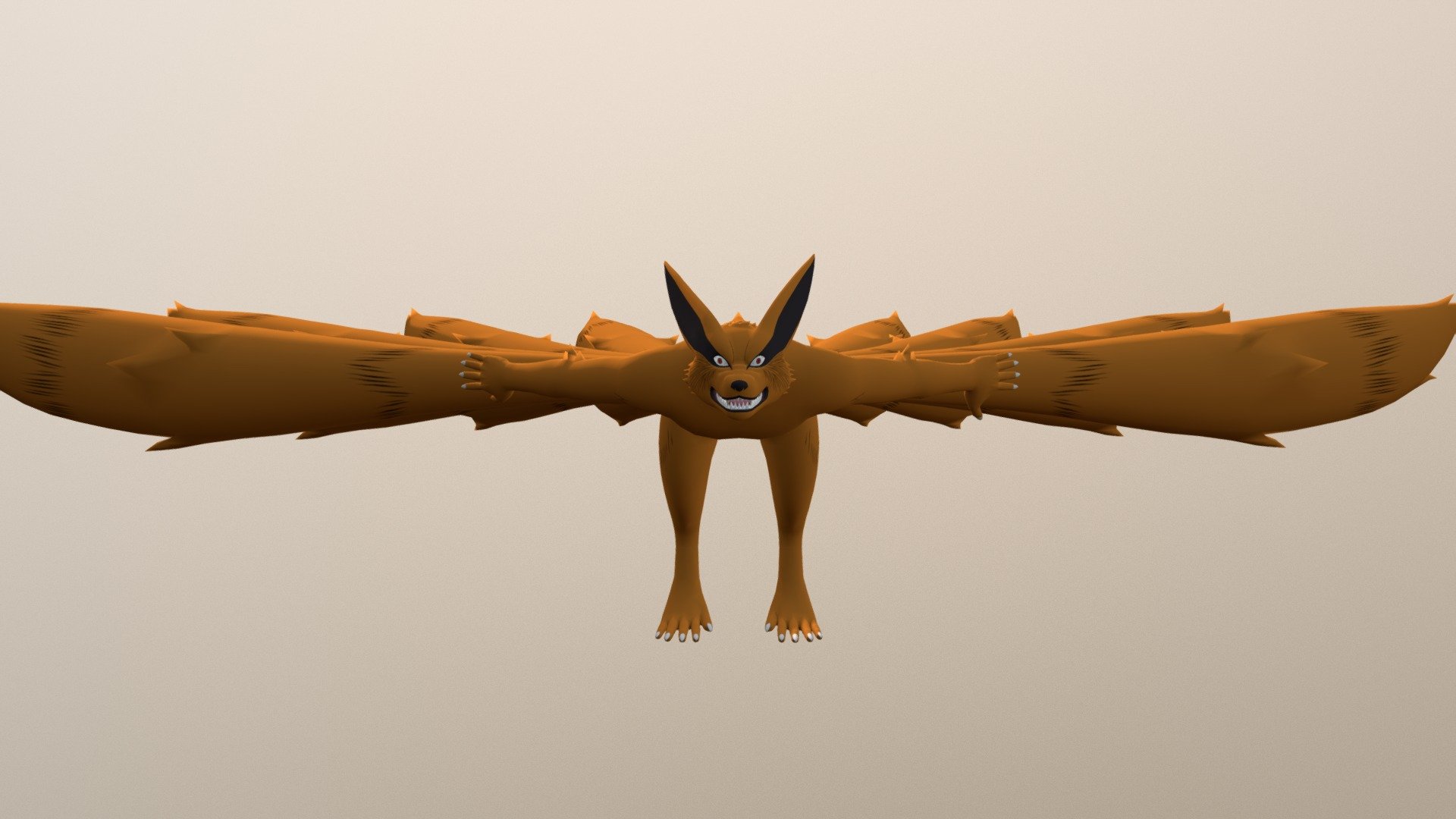 Yang Kurama - 3D model by Hivigany And Narutorobert (@Mivinshy) 3d model