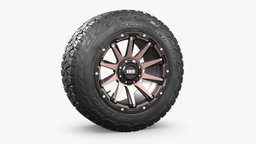 OFF ROAD WHEEL AND TIRE 4 wheel, truck, tire, suv, rally, offroad, pickuptruck, vehicle, racing