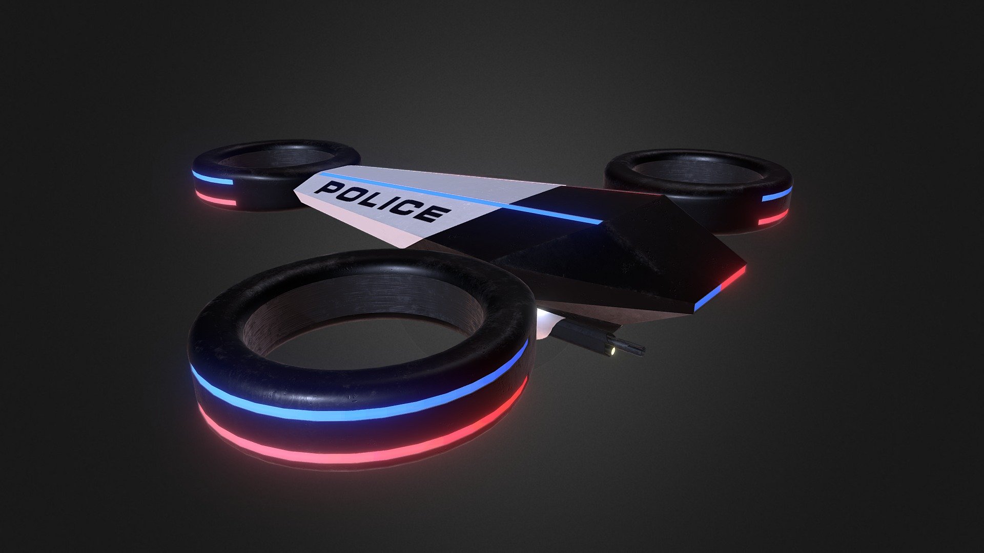 Police Drone - 3D model by Daniel Wilson (@rowdy92) 3d model