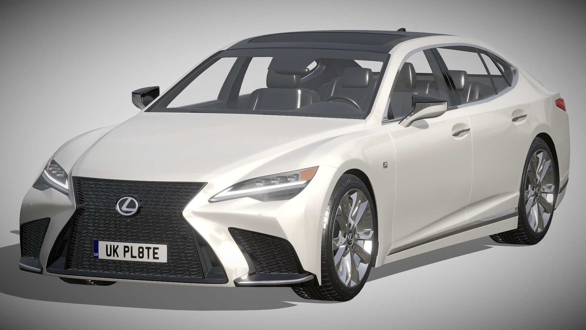 LEXUS LS F-Sport 2022

https://www.lexus.com/models/LS

Clean geometry Light weight model, yet completely detailed for HI-Res renders. Use for movies, Advertisements or games

Corona render and materials

All textures include in *.rar files

Lighting setup is not included in the file! - LEXUS LS F-Sport 2022 - Buy Royalty Free 3D model by zifir3d 3d model