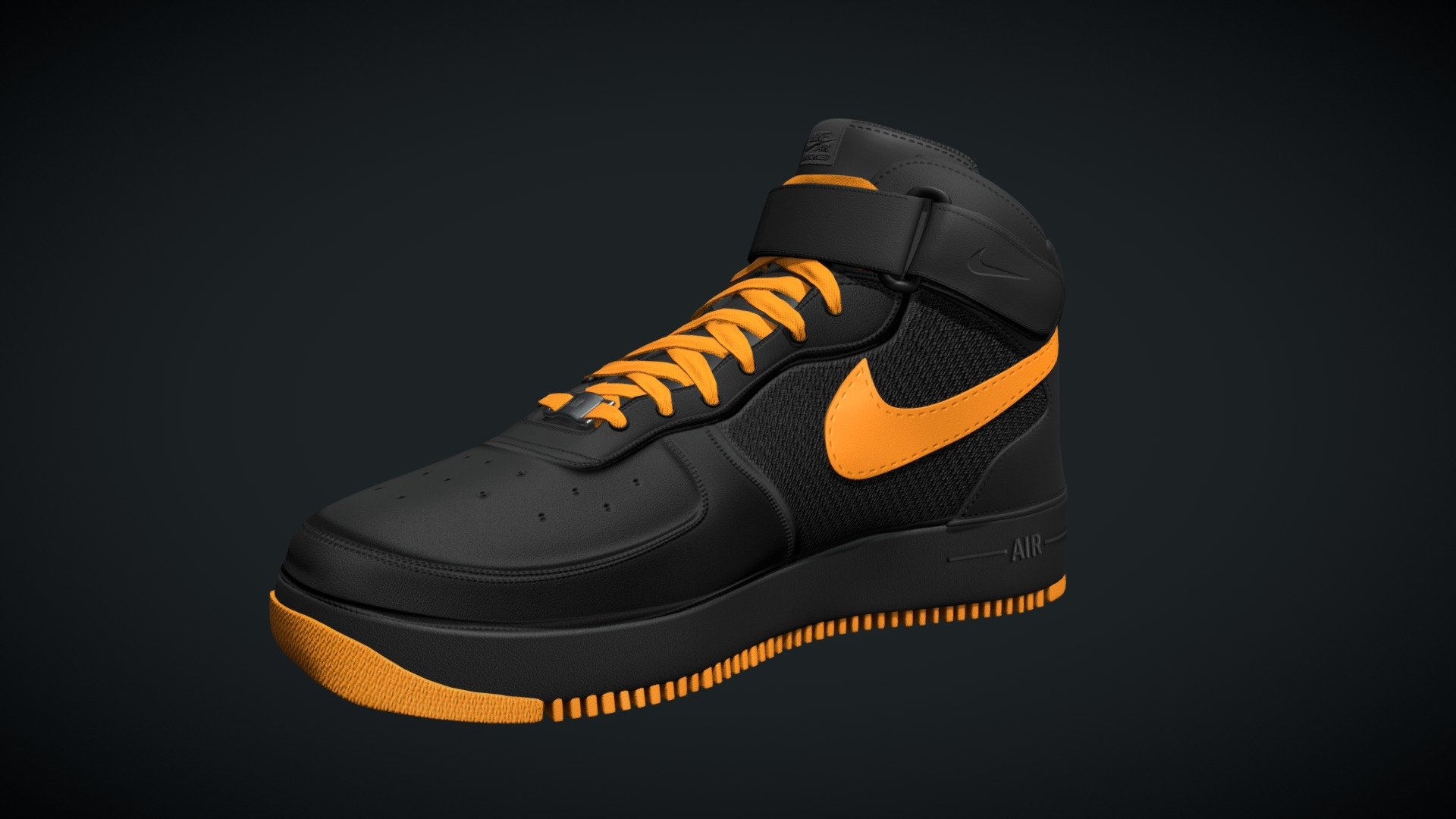 I really like Nike Shoes so i decided to make one of them!!!,and then i thaught it would be great to sell it on sketchfab and let others use too&hellip; - Nike AirForce - Buy Royalty Free 3D model by GlowPolygon 3d model
