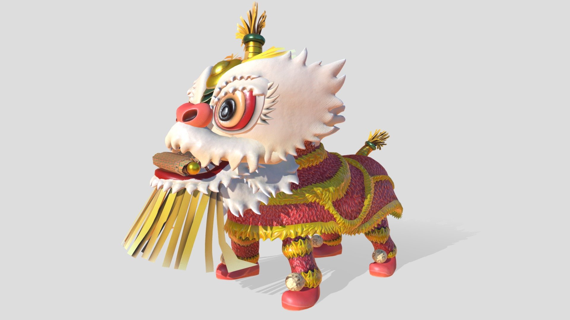 Stylised Chinese lion dance
Animations included: Dancing (Loop)

Login to STB’s Tourism Information &amp; Services Hub for free downloads:
https://tih.stb.gov.sg/content/tih/en/marketing-and-media-assets/digital-images-andvideoslisting/digital-images-and-videos-detail.104554e22c0093d4a70a49d0edea206e72e.Lion+Dance.html - Lion Dance - 3D model by STB-TC 3d model