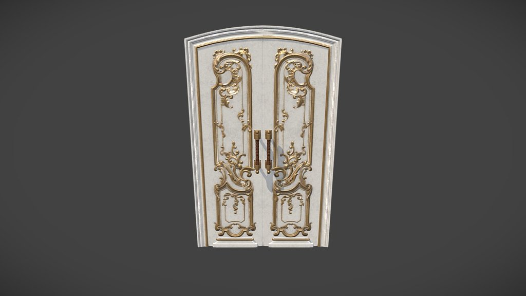 Classic Door - 3D model by AkSdev 3d model