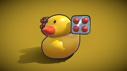 Toy Rubber Ducky With Missile Launcher