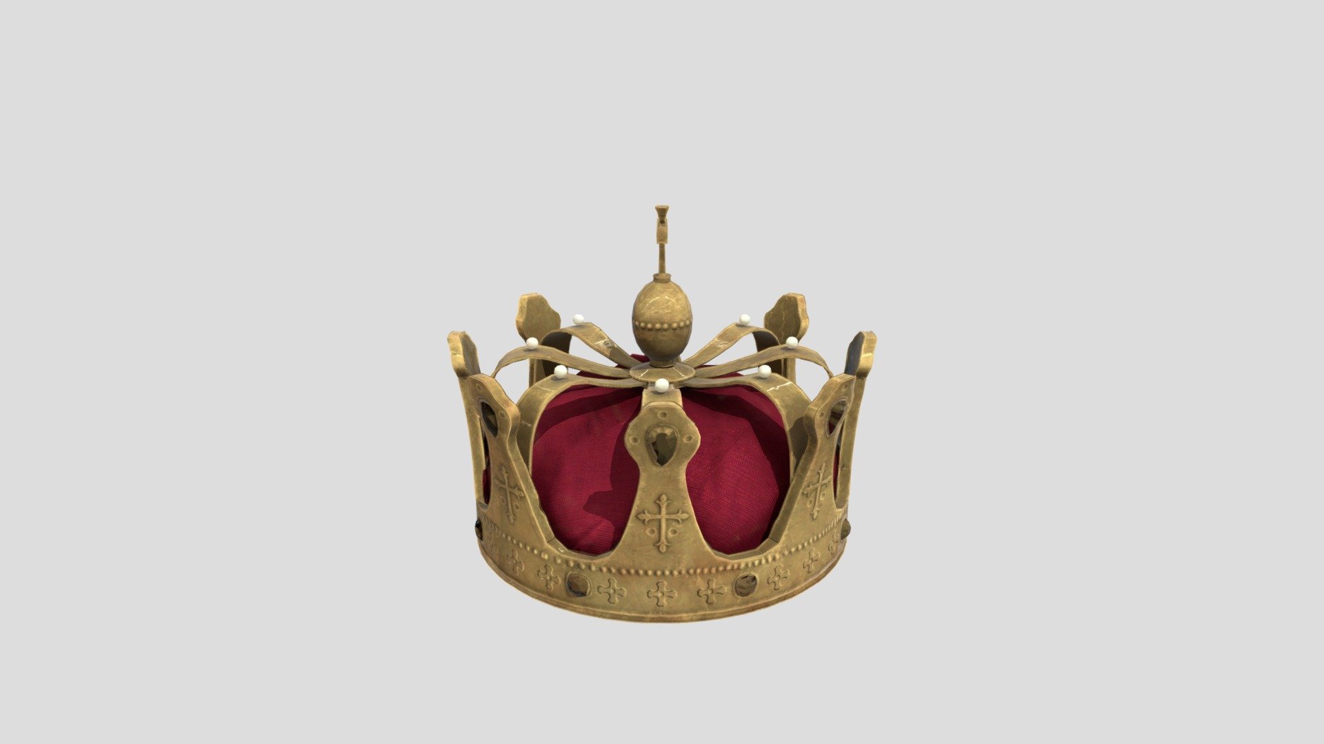 Crown_low - Download Free 3D model by yggdran 3d model