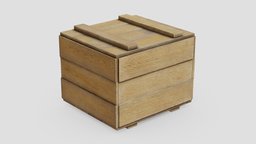 wooden box-Freepoly.org substancepainter, substance