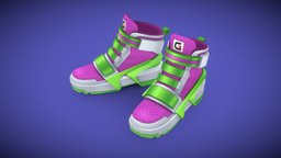 Shoes 3D by Gianty shoes, boss, kawaii, gamesasset, 3dcg, cute_character, japanese-style, lowpoly, gameready, noai, gianty