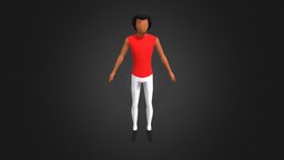 Male Low Poly Game Character fbx, blender3dmodel, blender, gamecharacter