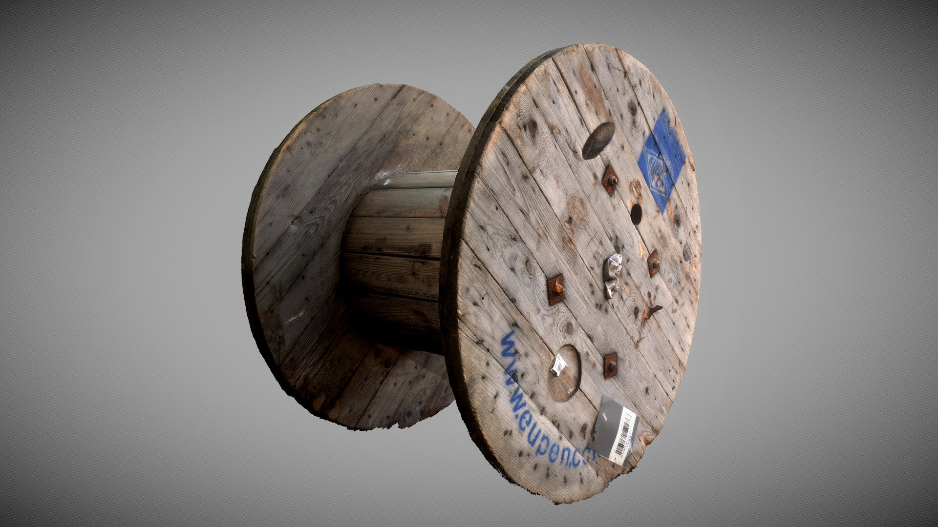 Wood Spool, Made of 430 pictures with MetaShape from Agisoft.

For more updates, please consider to follow me on Twitter at @GeoffreyMarchal (https://twitter.com/GeoffreyMarchal) - Wood Spool - Buy Royalty Free 3D model by GM3Dscan 3d model