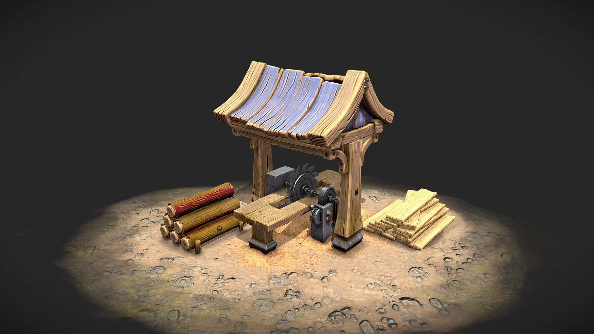 Hi there! My new model - sawmill (low poly)
I used Blender, zbrush, substance painter.

its made for my portfolio 3d model