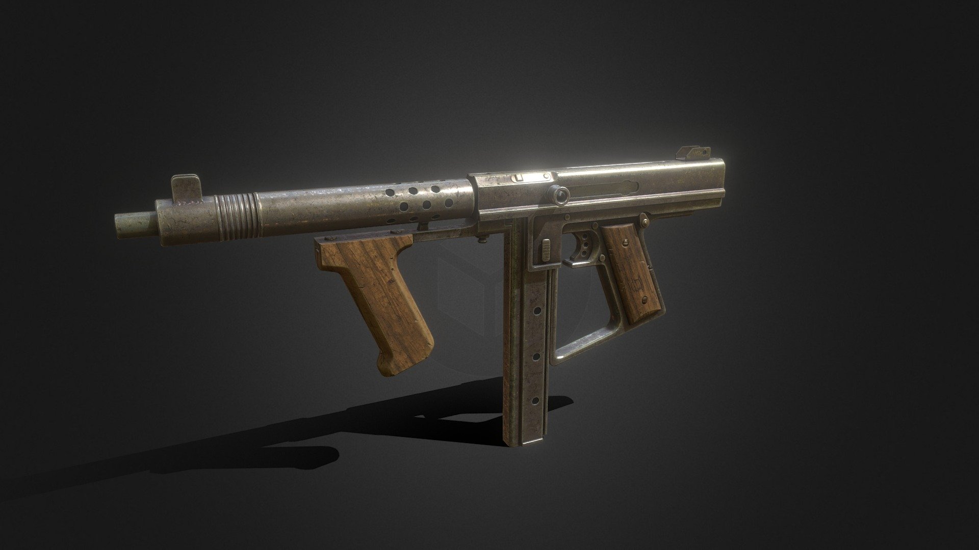 rework of previous model

smg for my shooter project

blender &gt; low poly 

3dcoat &gt; uvs, highpoly and textures - Persuader v2 - 3D model by DJMaesen (@bumstrum) 3d model