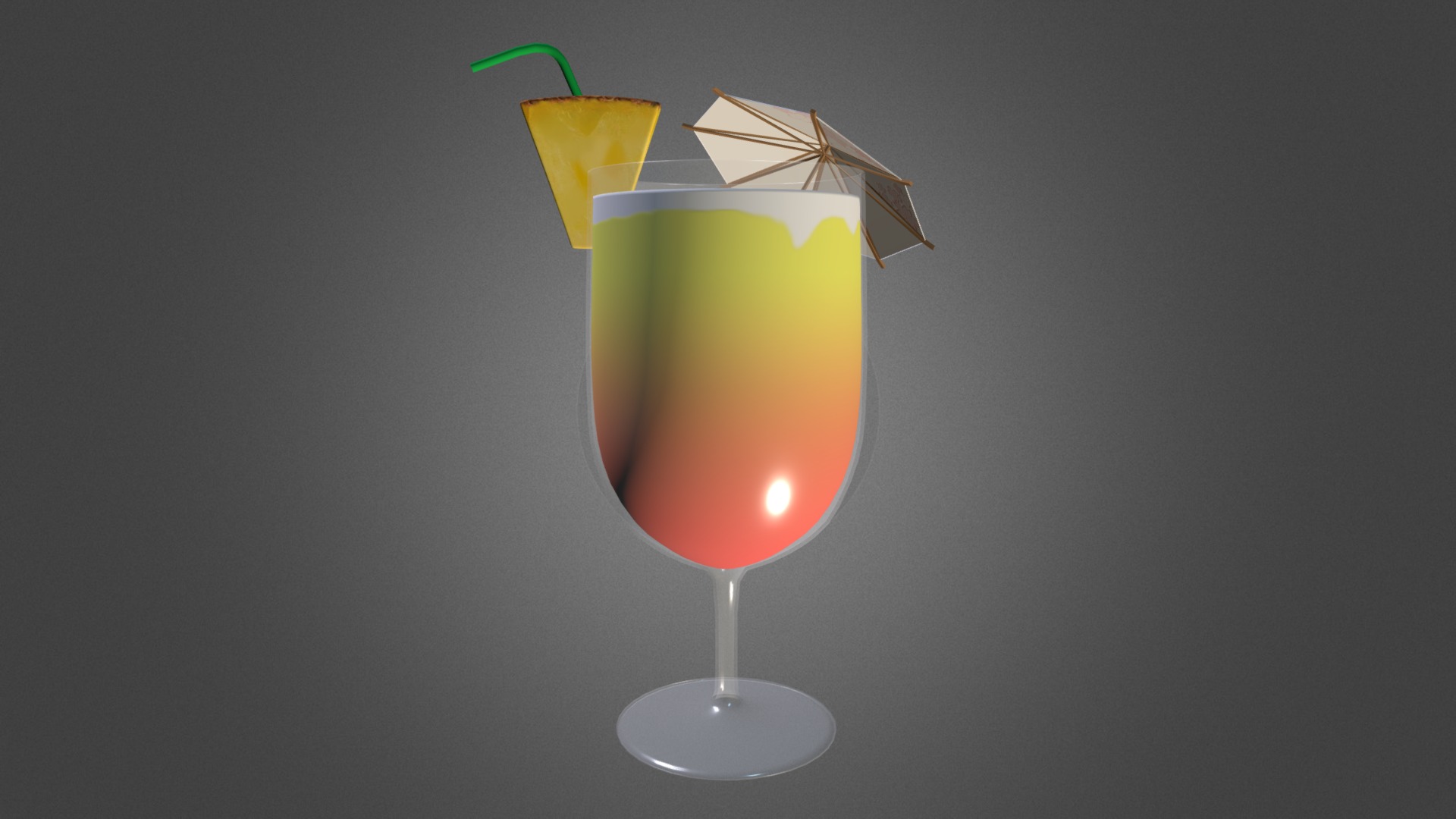 A fruity sunrise cocktail~
Enjoy! - Sunrise Cocktail - 3D model by Aqualianna 3d model