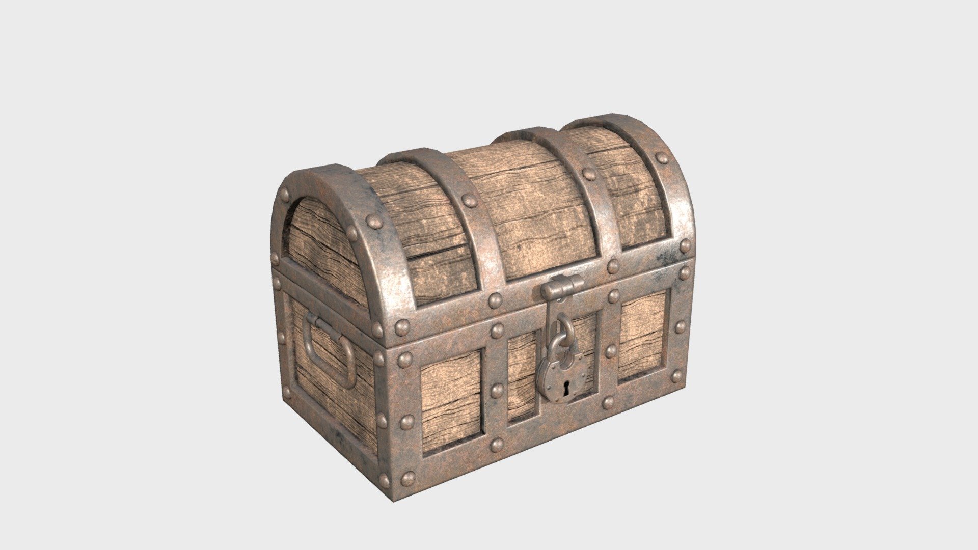 Excellent Game-Ready 3D model Treasure Chest for 3D Environment Artist with extract high-poly details. Good quality and perfect optimization! - Treasure Chest - 3D model by fldbots 3d model