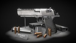 Deagle Pistol pistol, deserteagle, magnum, game-model, desert-eagle, 50ae