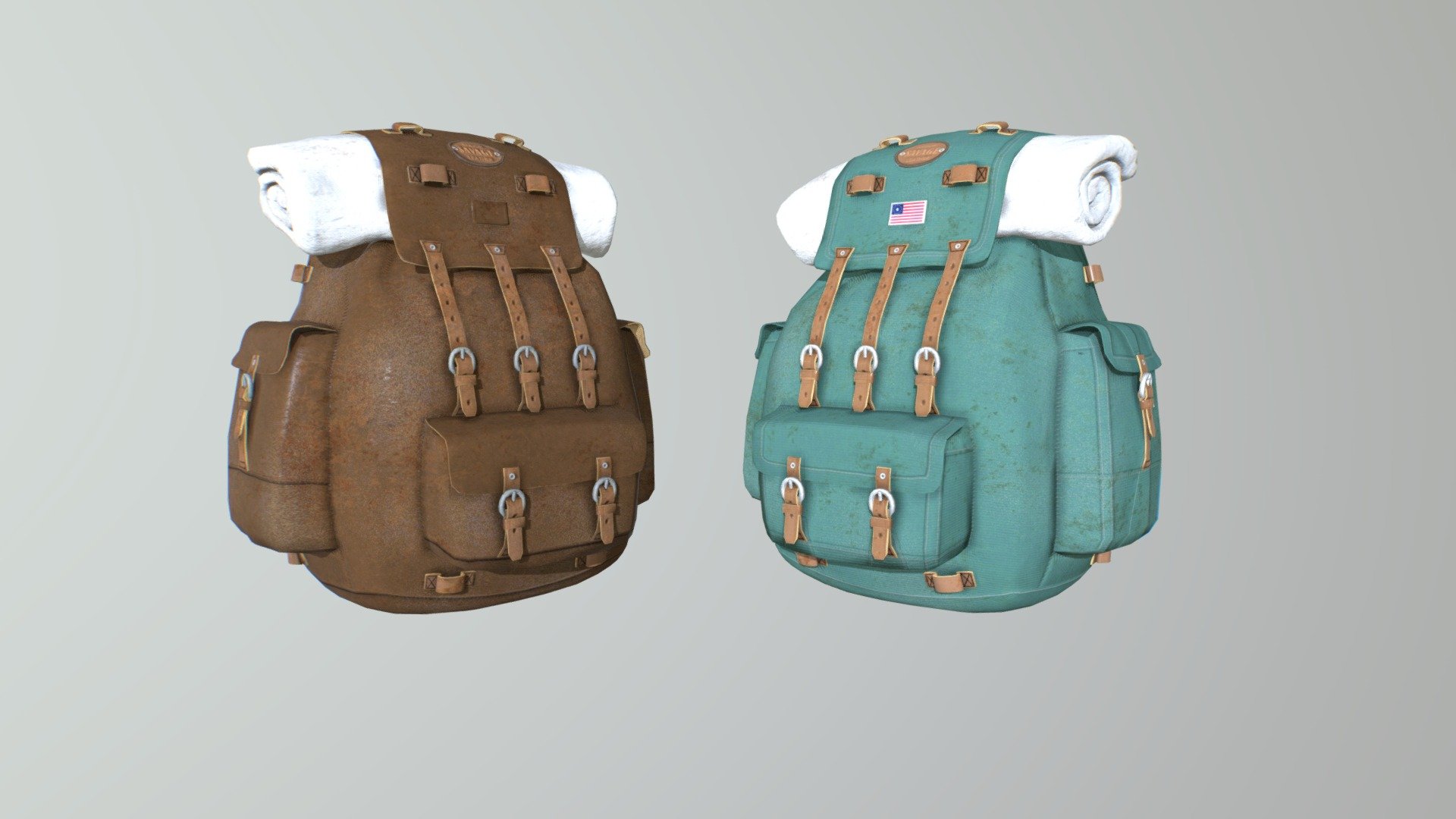For my mod Adventurers Backpack
http://reptilecavemods.blogspot.com/2018/11/adventurers-backpack.html - Army BackPack - 3D model by Raptor (@reptileye) 3d model