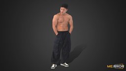 Asian Man Scan_Posed 100k poly body, people, standing, muscle, asian, bodyscan, ar, posed, health, character, scan, man, human, male, noai