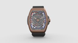 Franck Muller Vanguard watches, 3dmodelling, pbr-texturing, 3d, watch, luxury-watch, watchesar, franckmuller