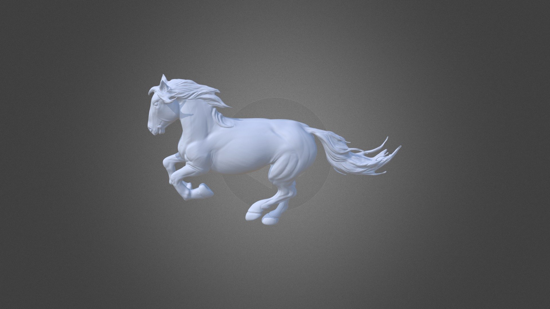 Horse model - Galloping Equine - 3D model by 3DFairy 3d model