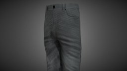 Gray Baggy Jeans cloth, people, fashion, shorts, pants, jeans, cargo, men, outfit, wear, trousers, denim, pant, baggy, character, man, female, human, dark, clothing