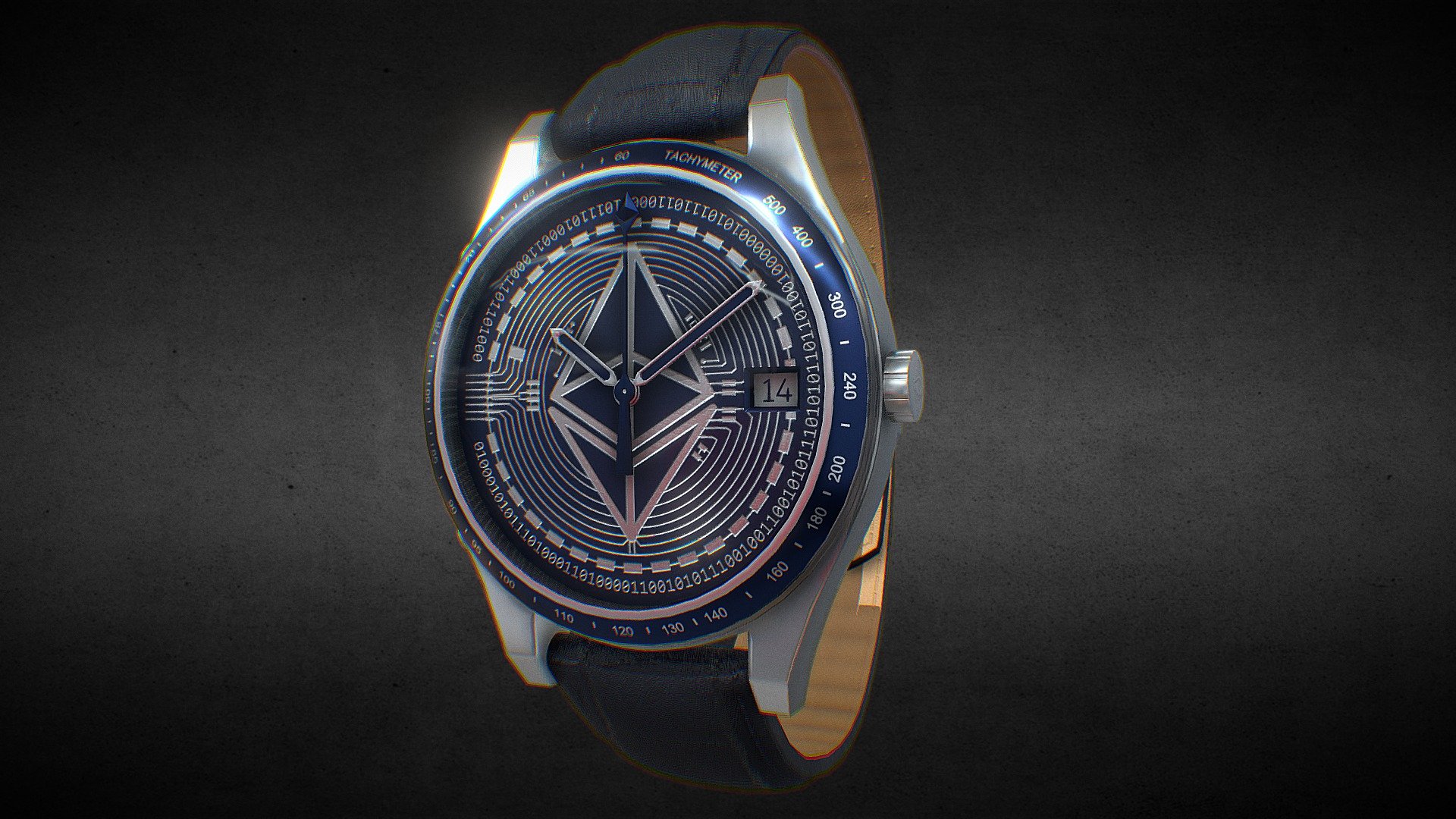 Awesome stainless steel Ethereum watch.

Currently available for download in FBX format.

3D model developed by AR-Watches - Ethereum watch - Buy Royalty Free 3D model by ar-watches 3d model