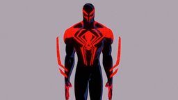 Miguel OHara (Across the Spider-verse 2099) across, marvel, superhero, spiderman, celshaded, 2099, spiderverse, animated, itsv, atsv