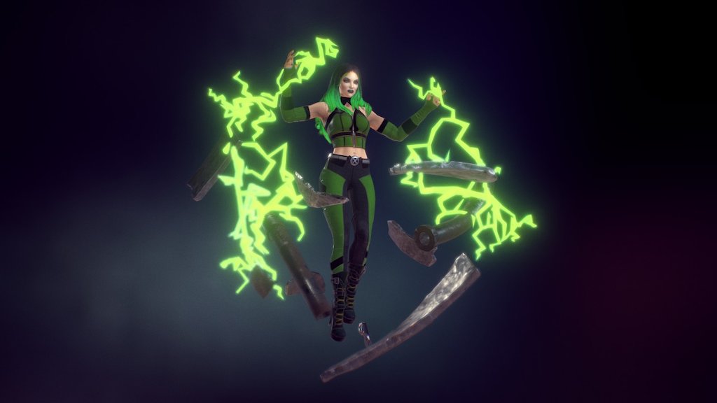 My version of Xmen character Polaris otherwise known as Lorna Dane. Modelled in Maya, sculpted in Zbrush and textured in Substance Painter and Substance Designer - Marvel Character Polaris / Lorna Dane - 3D model by laurasueb 3d model