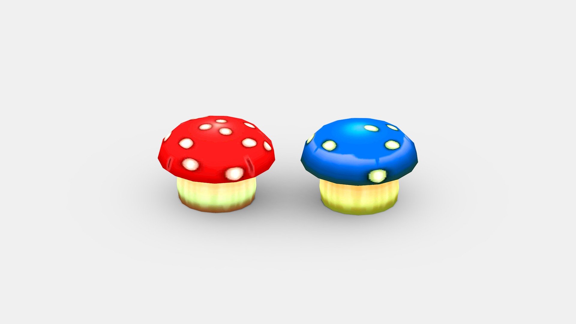 Cartoon poisonous mushroom - Cartoon poisonous mushroom - Buy Royalty Free 3D model by ler_cartoon (@lerrrrr) 3d model
