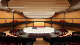 Concert Hall | Amphitheater VR Baked + Max Scene