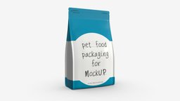 Pet food packaging 04 food, product, pet, packaging, paper, pack, bag, clean, eat, brand, retail, package, branding, nutrition, sachet, 3d, pbr, design, animal, container