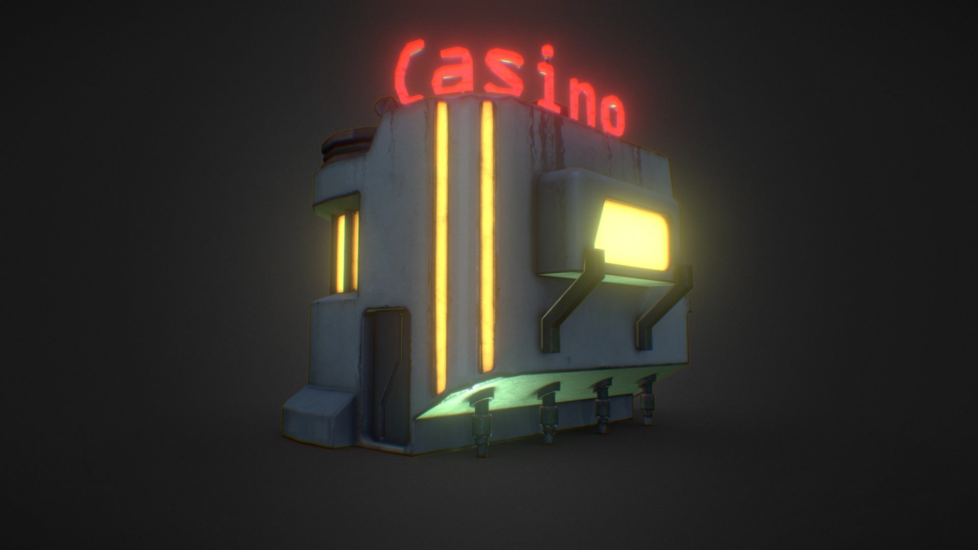 Casino building that I made for &ldquo;Space Station Tycoon